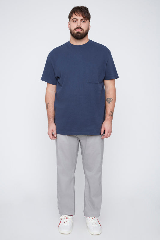 Pantalon 5 poches en coton mélangé pour homme