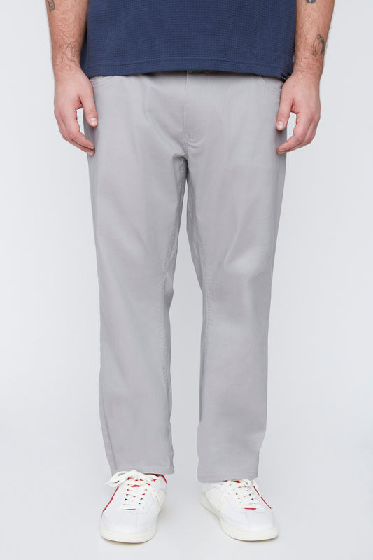Pantalon 5 poches en coton mélangé pour homme