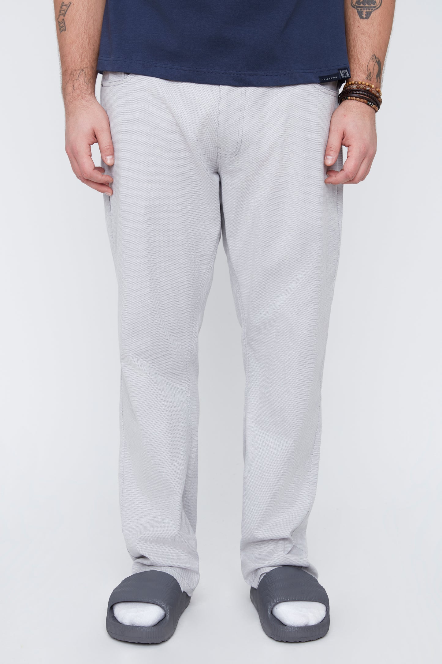 Men's Textured Stretch Cotton 5-Pocket Pant