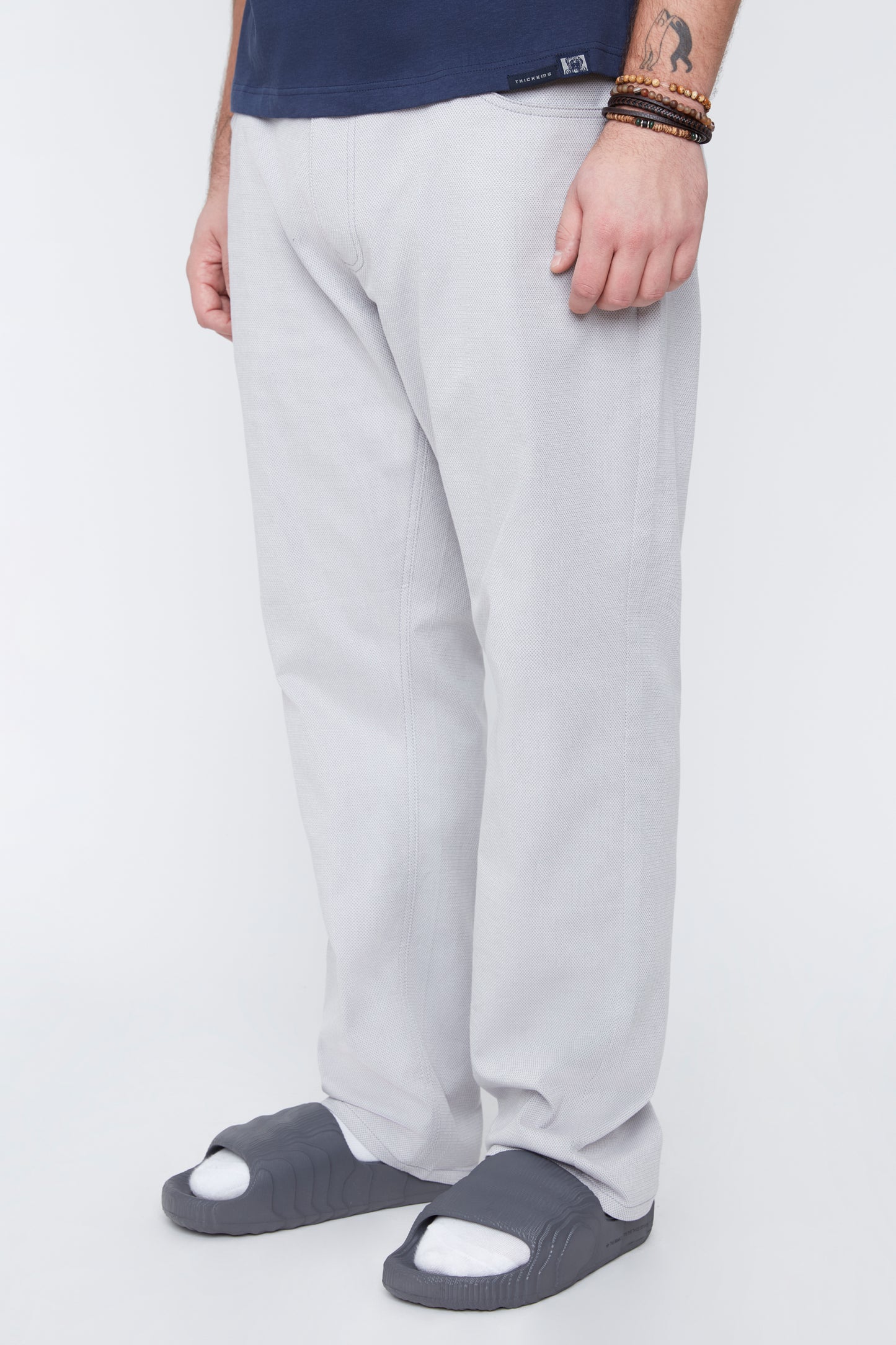 Men's Textured Stretch Cotton 5-Pocket Pant