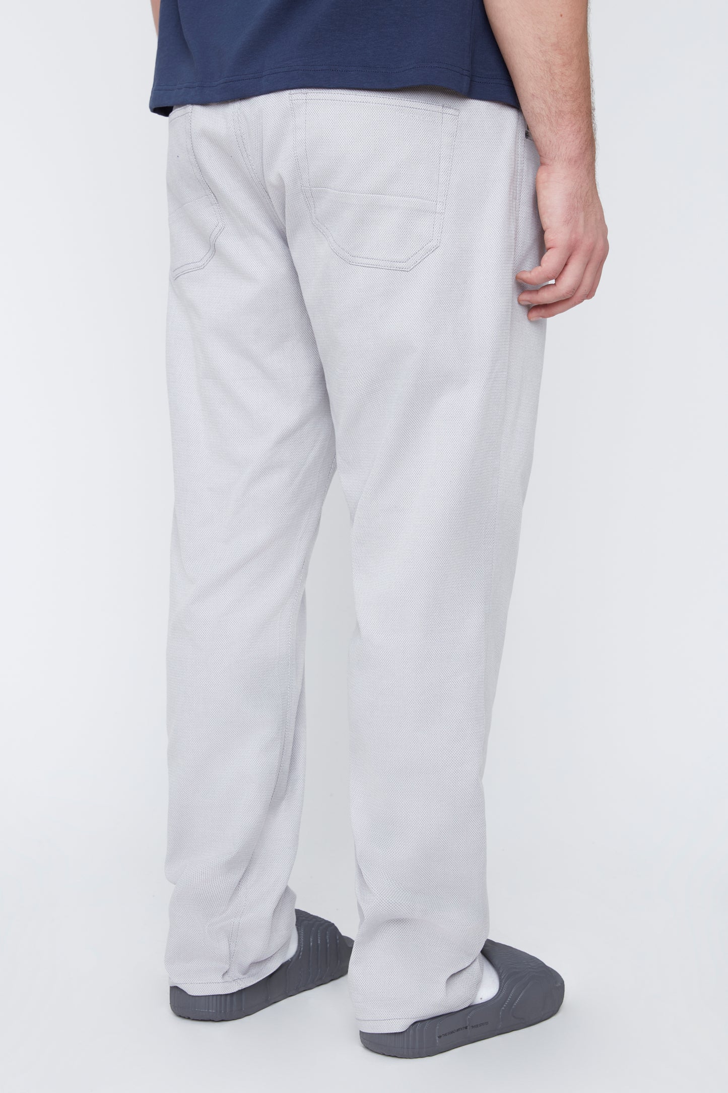 Men's Textured Stretch Cotton 5-Pocket Pant