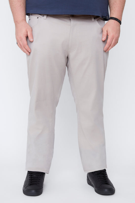 Pantalon 5 poches pour homme en coton stretch texturé