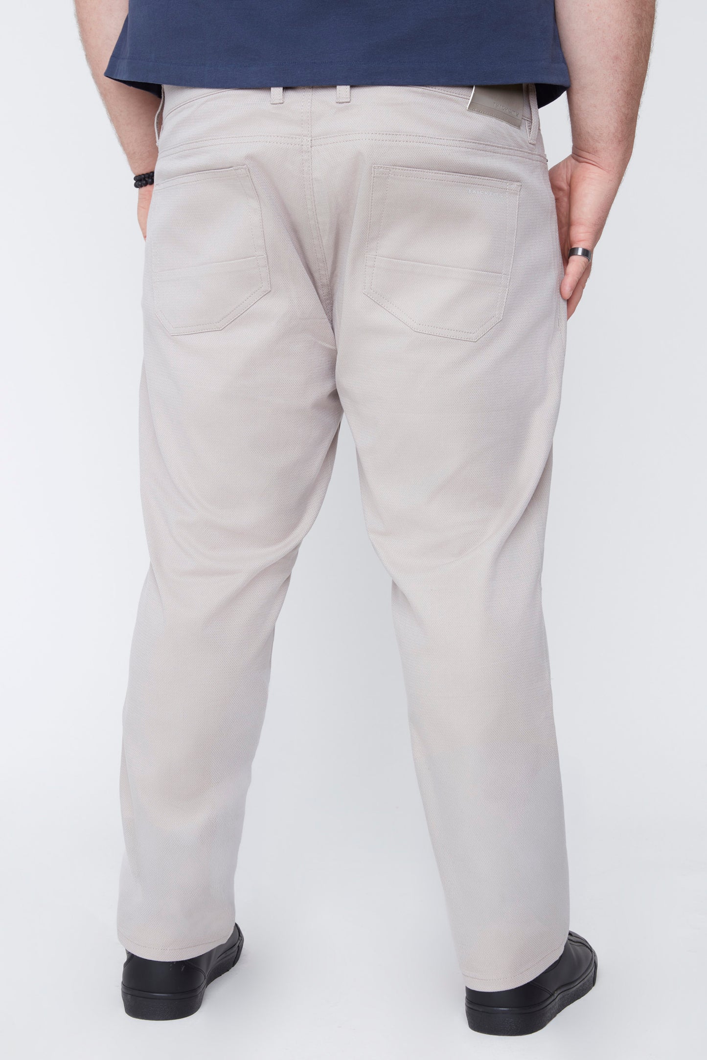Men's Textured Stretch Cotton 5-Pocket Pant