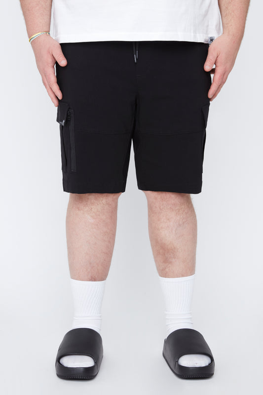 Short cargo homme à enfiler avec poches zippées
