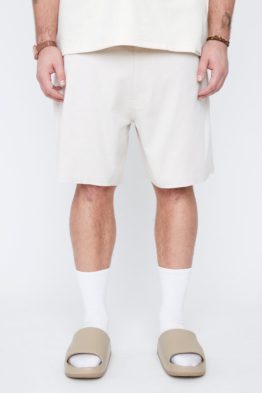 Short d'entraîneur en coton extensible pour homme