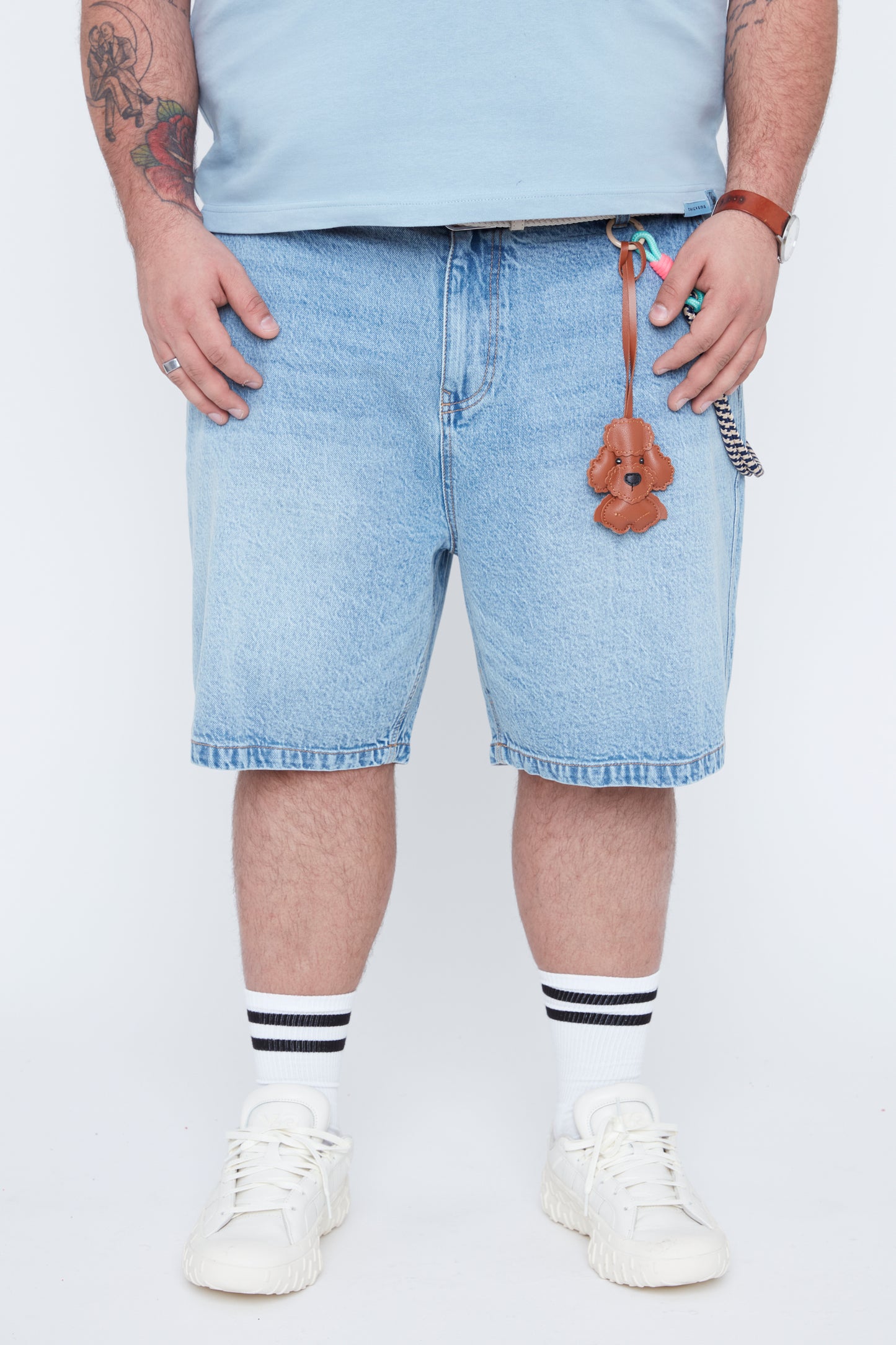 Jort en jean extensible confortable et décontracté pour homme