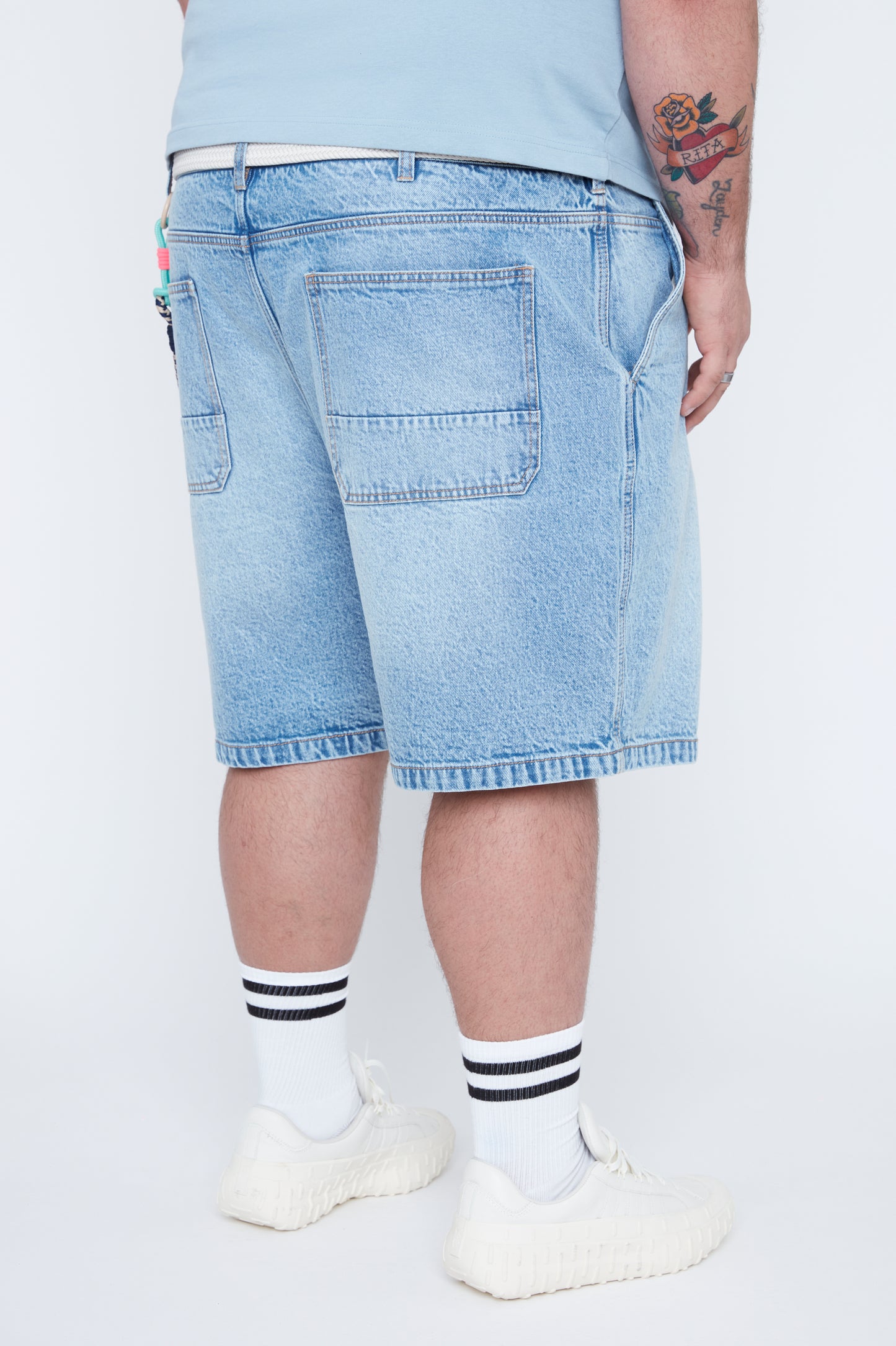 Jort en jean extensible confortable et décontracté pour homme