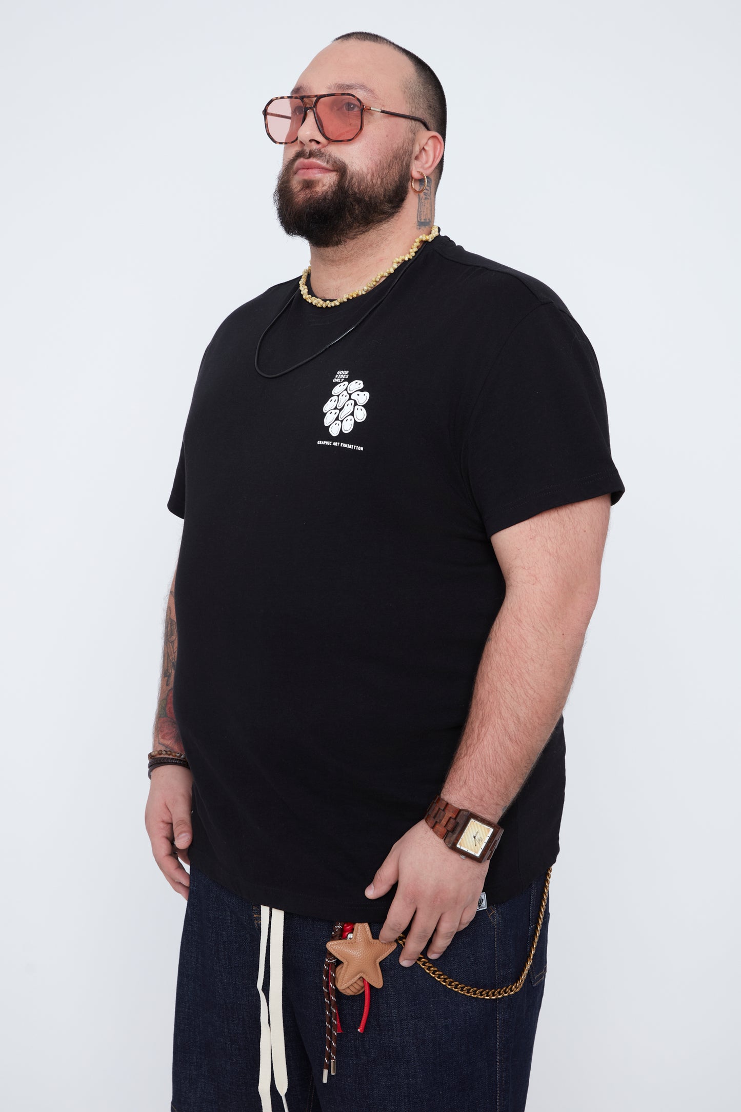T-shirt à col rond pour homme