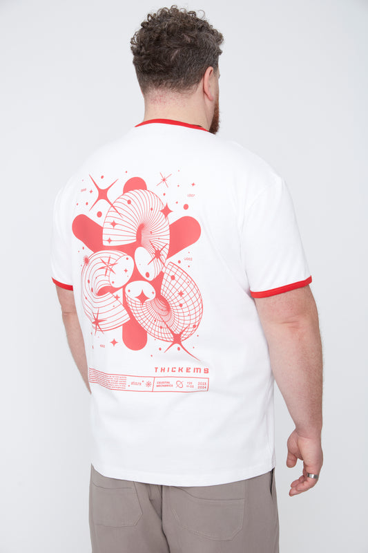 T-shirt graphique mécanique céleste pour homme