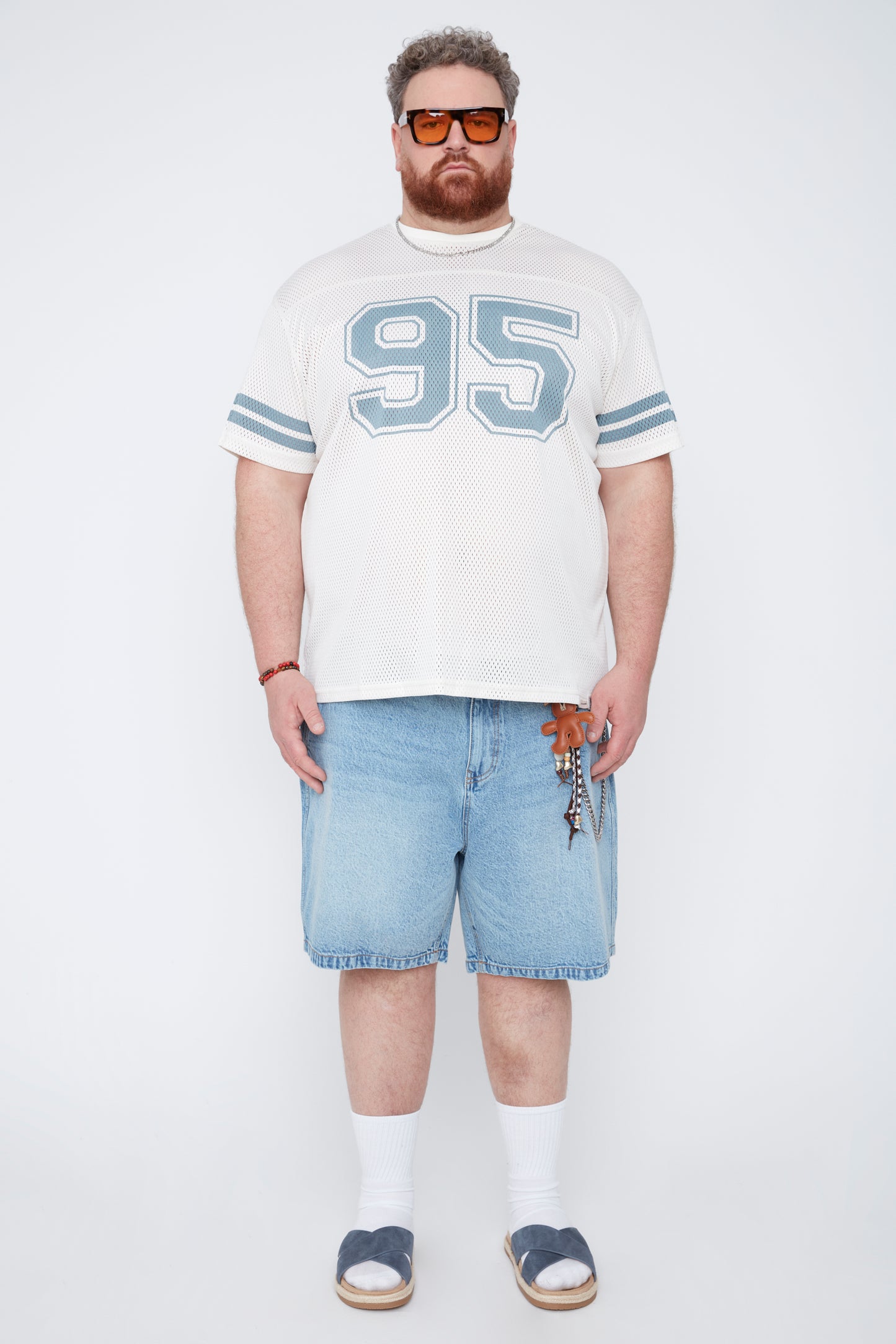 T-shirt à col rond style universitaire pour homme