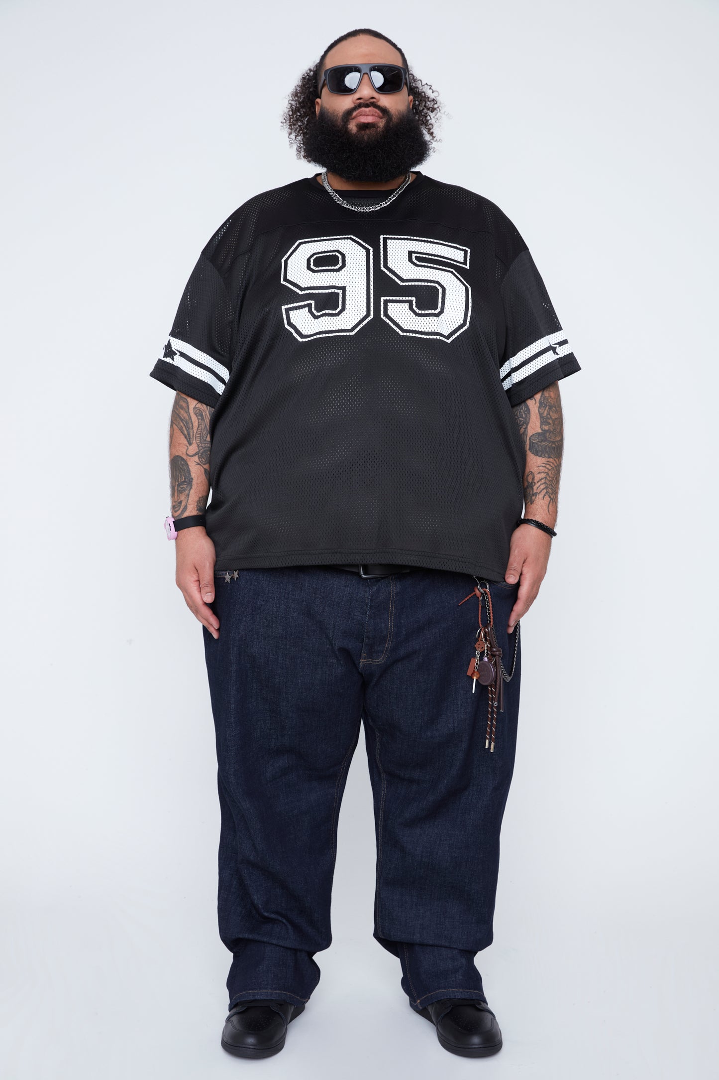 T-shirt à col rond style universitaire pour homme