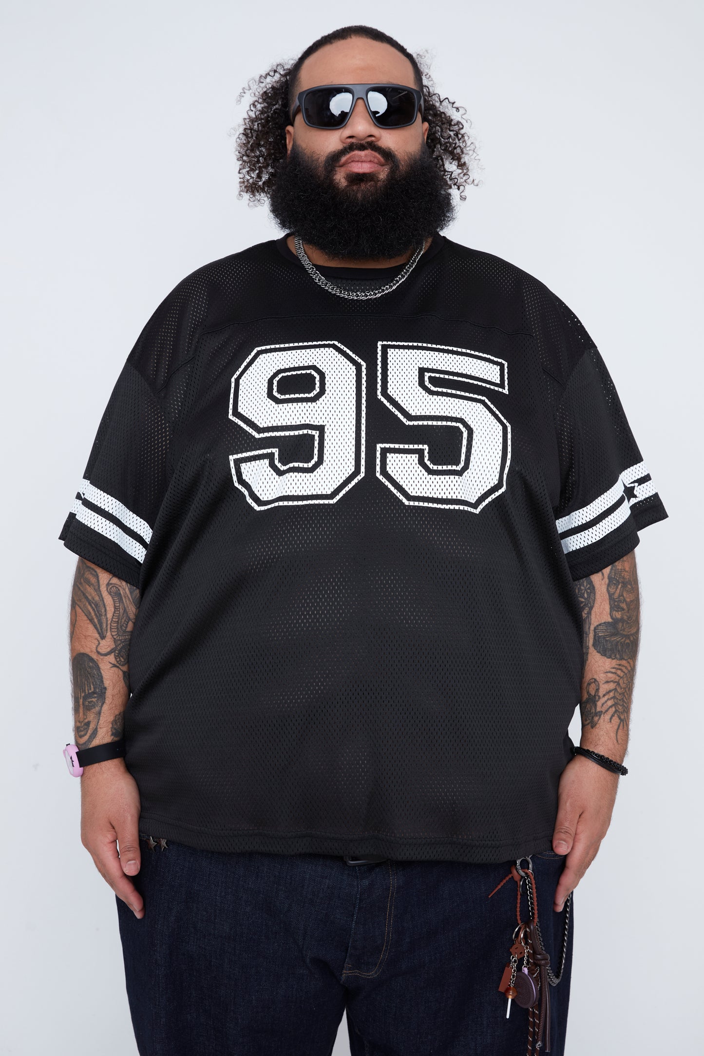 T-shirt à col rond style universitaire pour homme