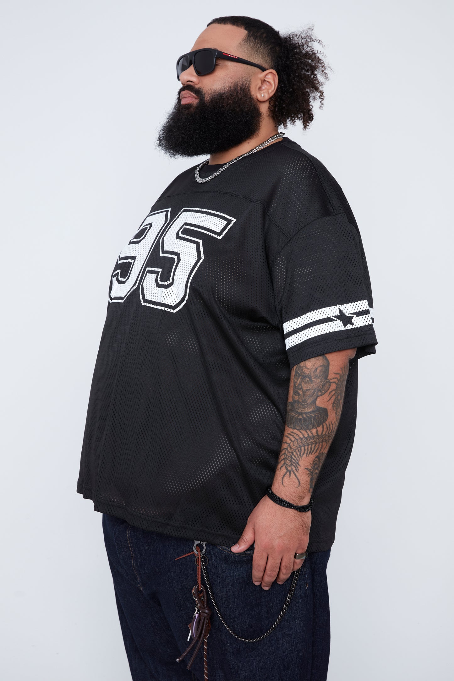 T-shirt à col rond style universitaire pour homme