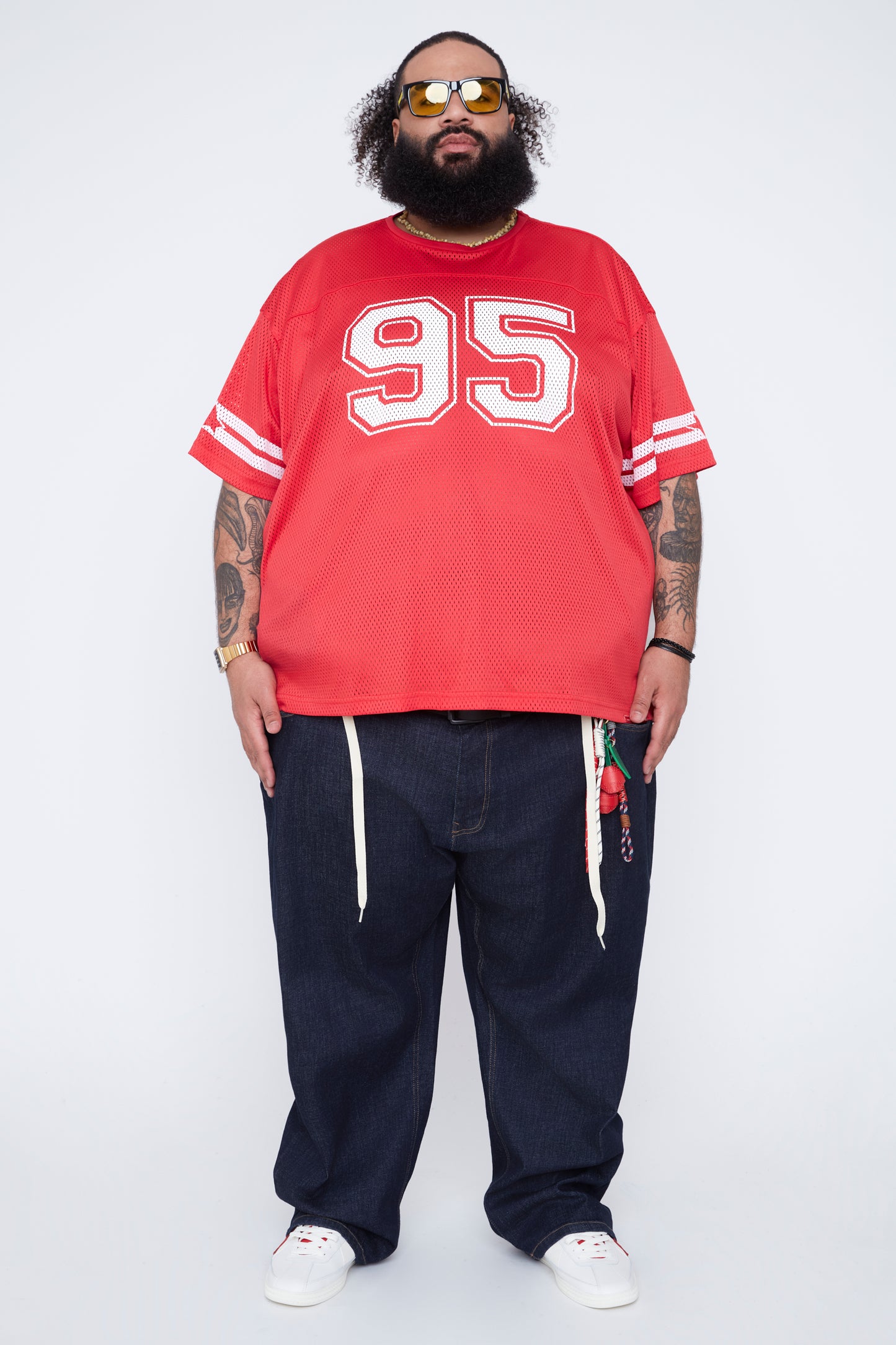 T-shirt à col rond style universitaire pour homme