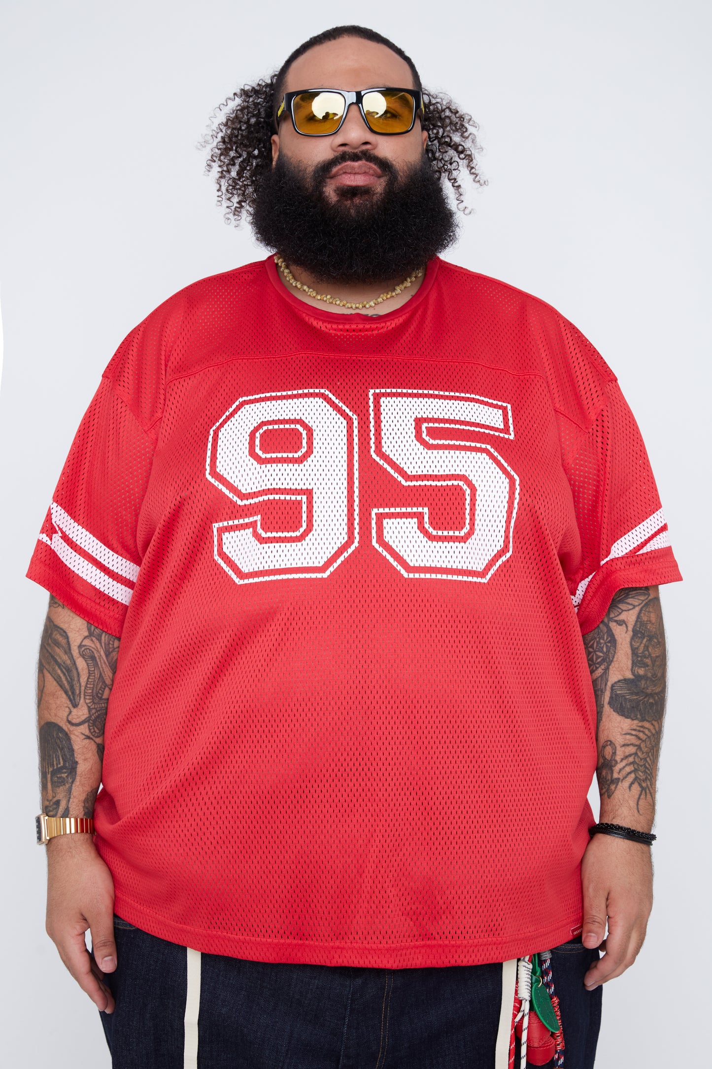 T-shirt à col rond style universitaire pour homme