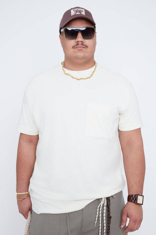Men’s Crew Neck Textured Waffle Tee