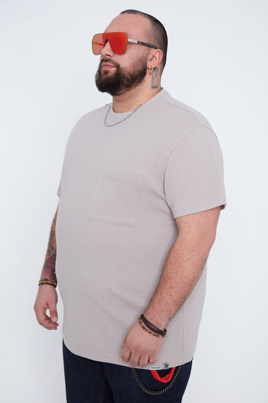 Men’s Crew Neck Textured Waffle Tee