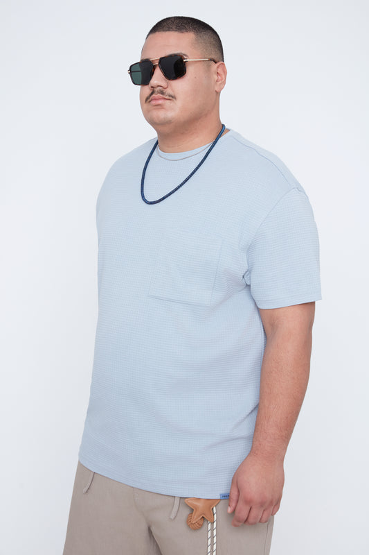 Men’s Crew Neck Textured Waffle Tee