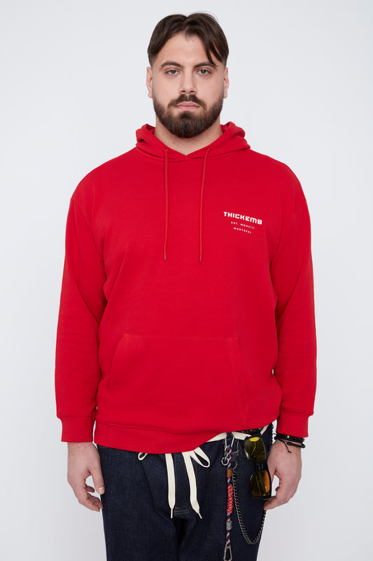 Sweat à capuche en molleton français pour homme