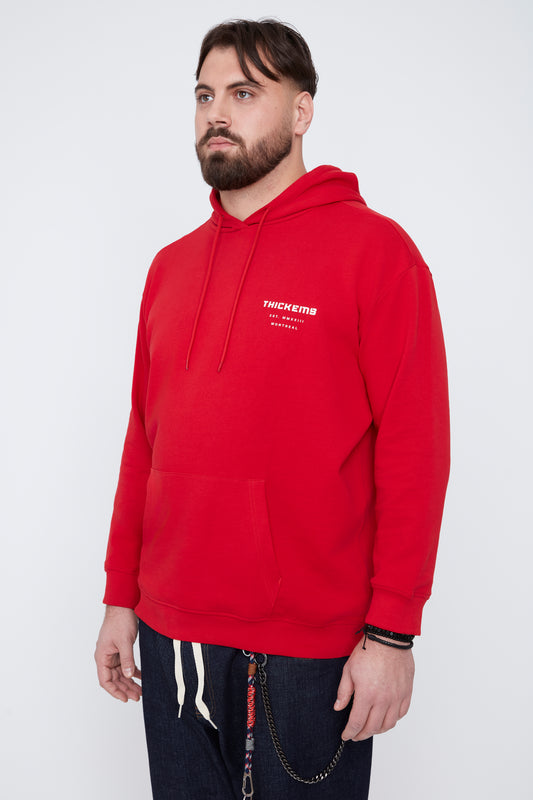 Sweat à capuche en molleton français pour homme