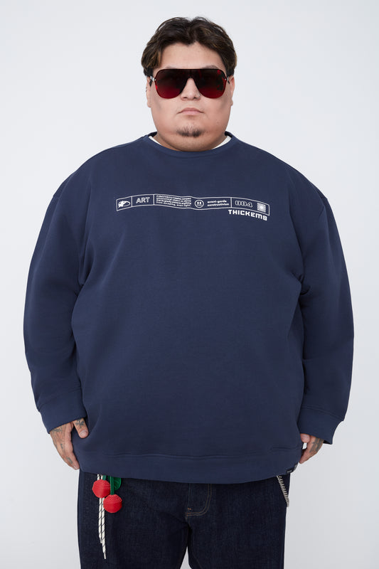 Sweat-shirt à col rond pour homme avec motif