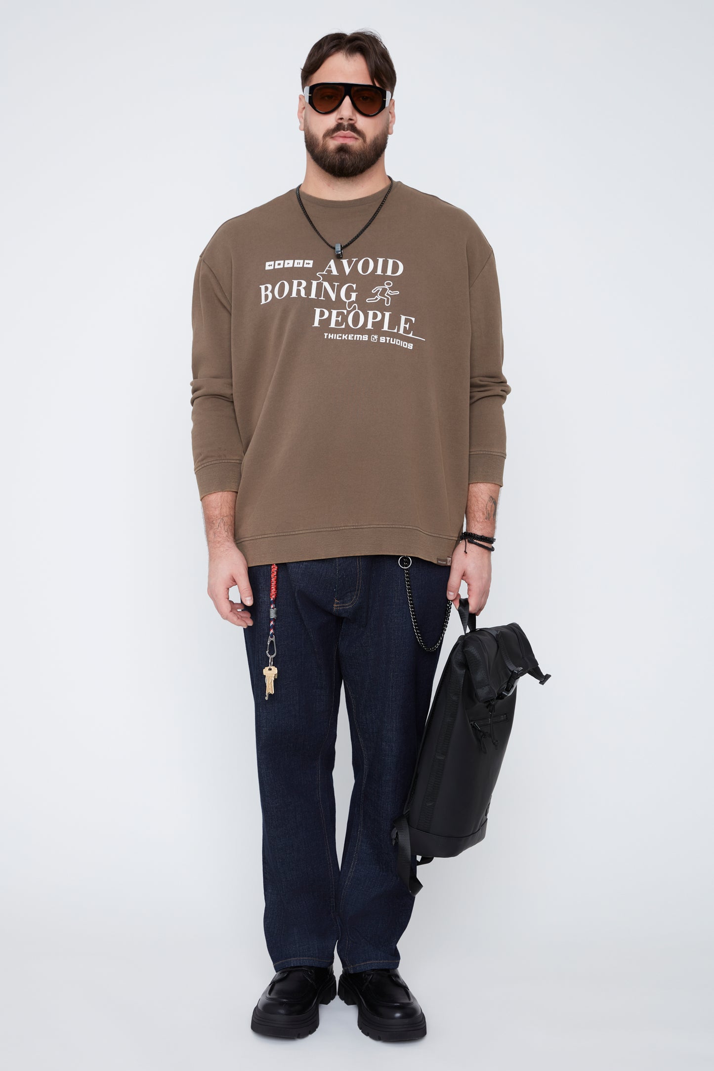 Men’s Graphic Crew Neck Sweatshirt