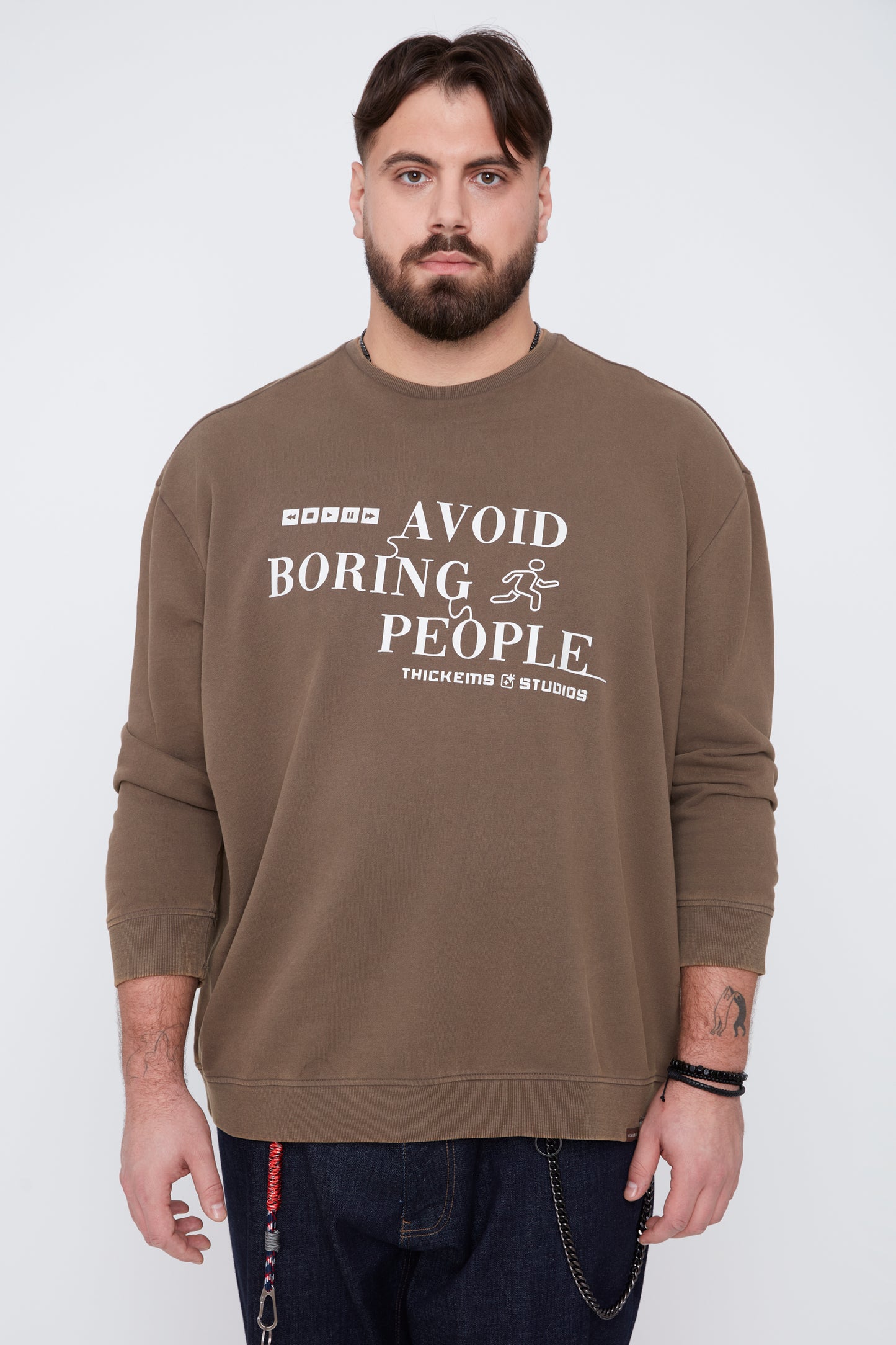 Men’s Graphic Crew Neck Sweatshirt