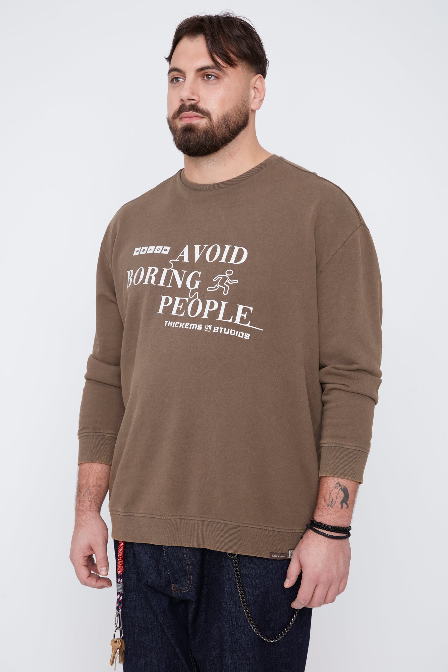 Men’s Graphic Crew Neck Sweatshirt