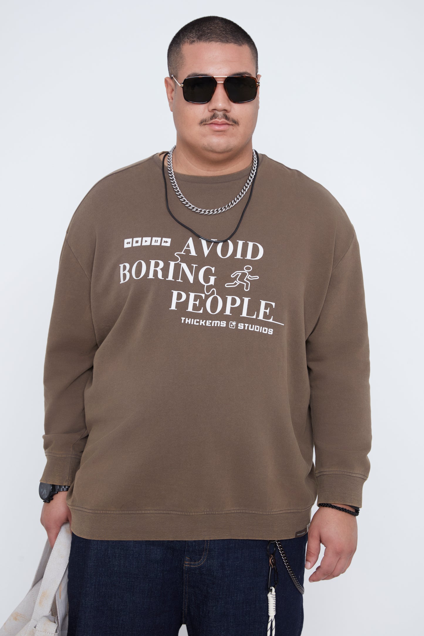 Men’s Graphic Crew Neck Sweatshirt