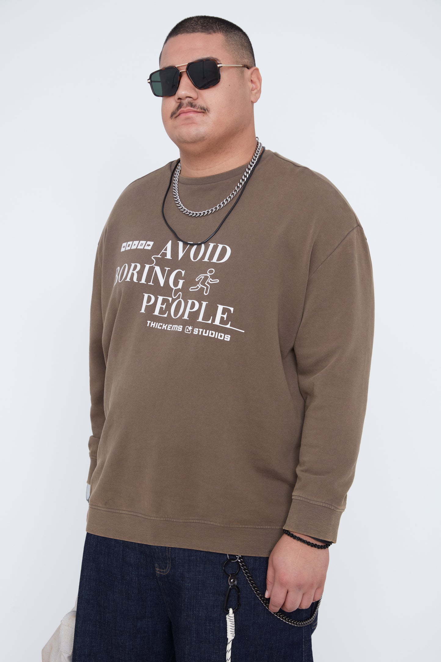 Men’s Graphic Crew Neck Sweatshirt