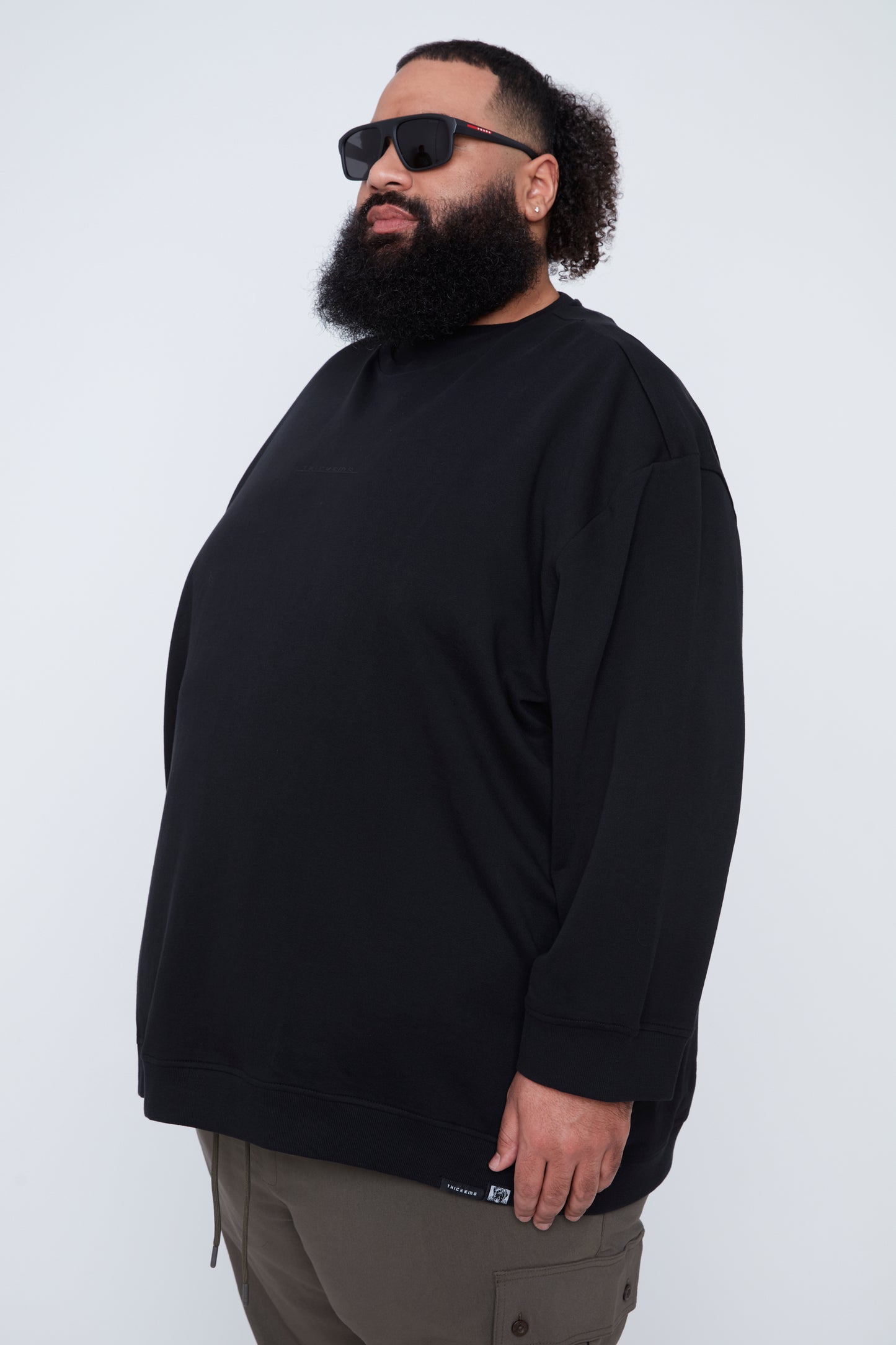 Graphic French Terry Crew Neck Sweatshirt