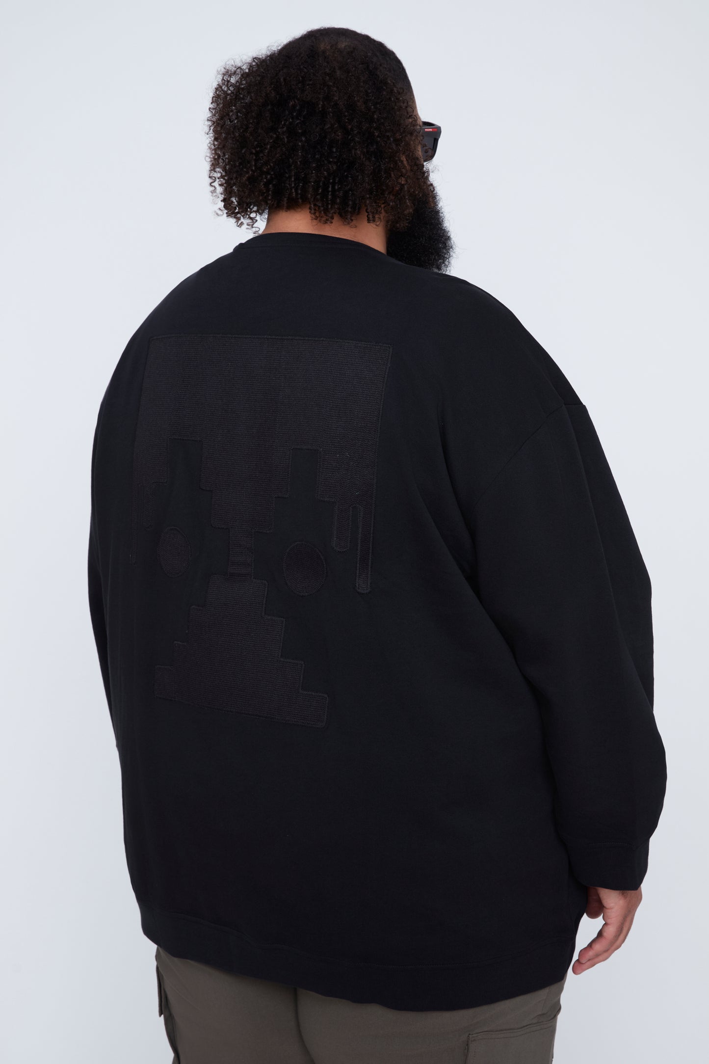 Graphic French Terry Crew Neck Sweatshirt