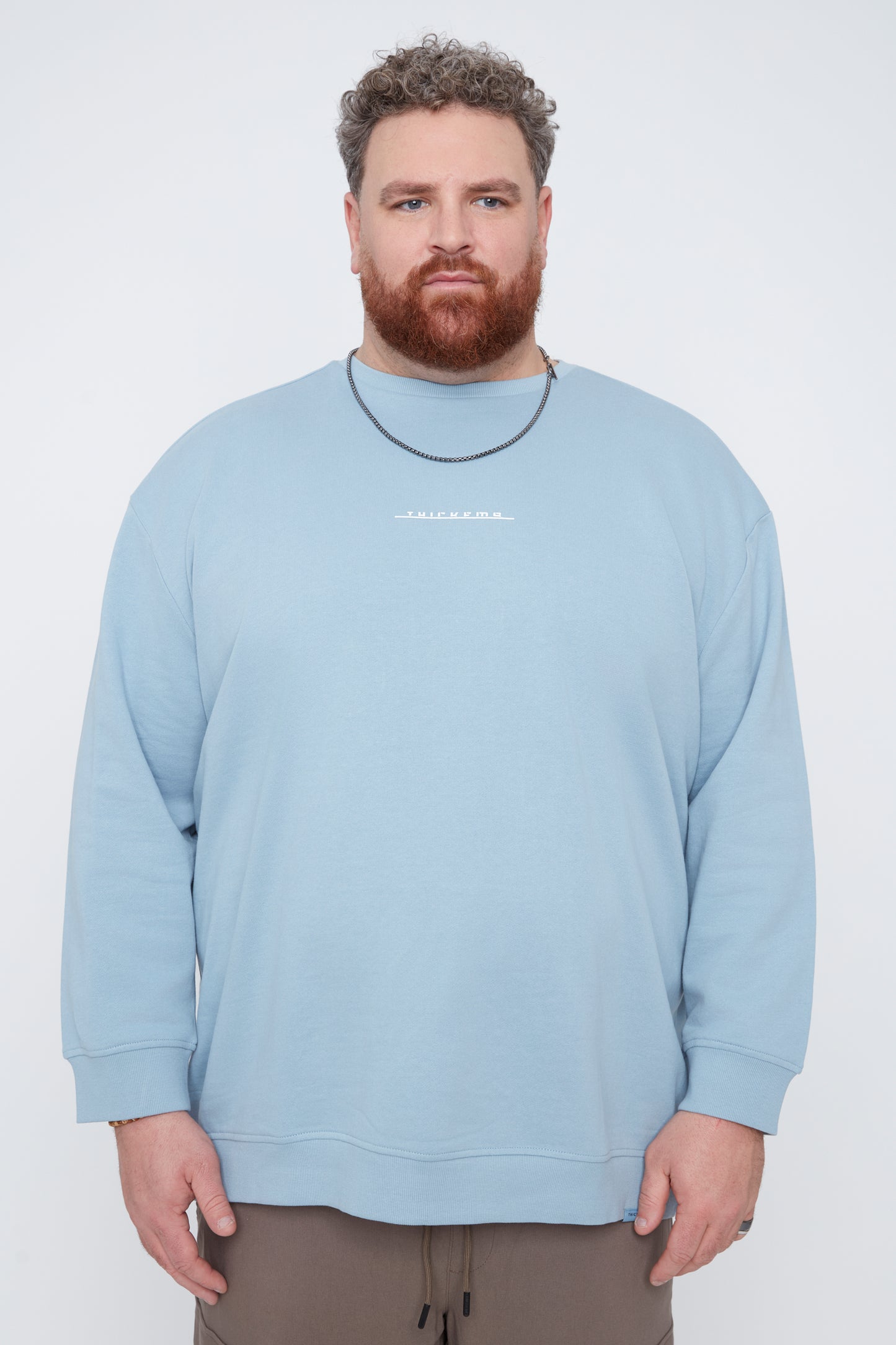 Graphic French Terry Crew Neck Sweatshirt