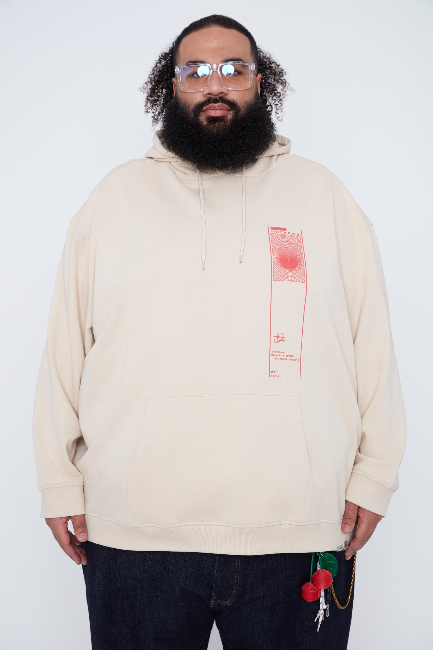 Sweat à capuche graphique en molleton français pour homme 