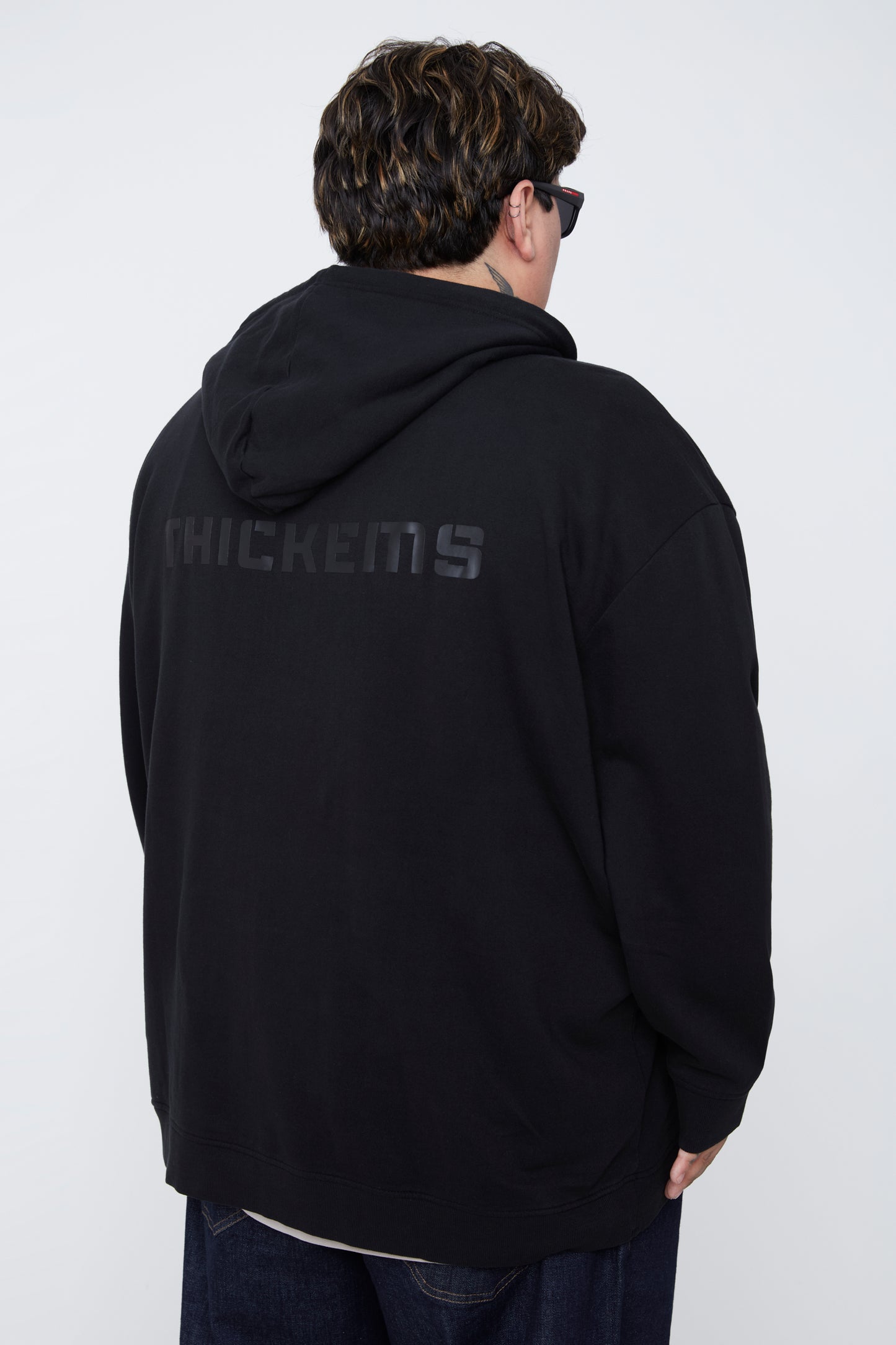 Sweat à capuche zippé en molleton délavé pour homme