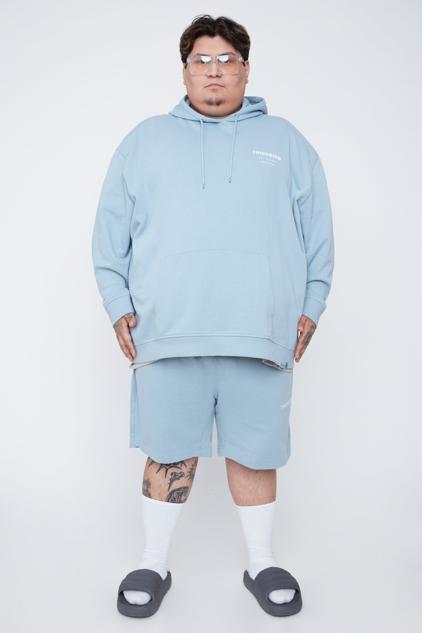 Short molletonné coupe décontractée pour homme