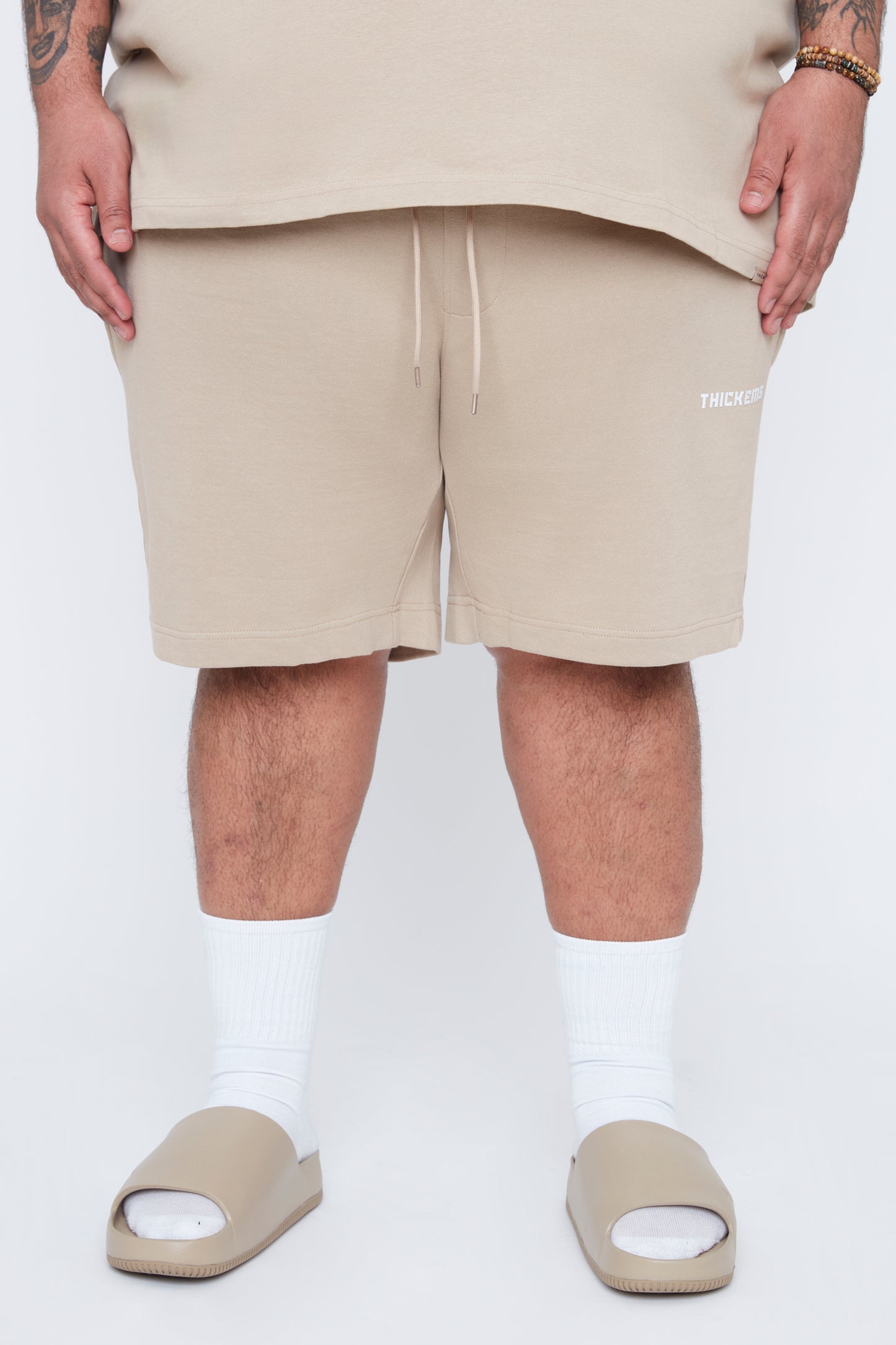 Short molletonné coupe décontractée pour homme