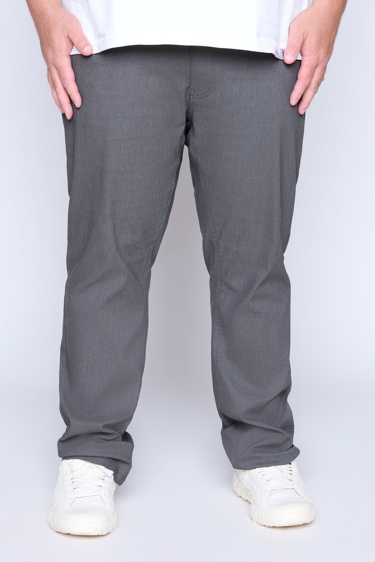 Textured Bengaline 5-Pocket Pant