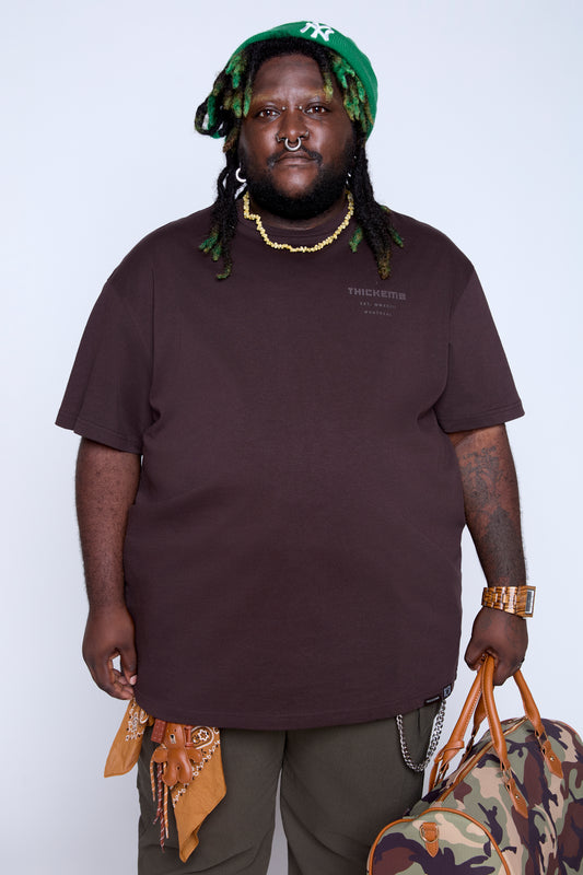 T-shirt ras du cou épais avec imprimé graphique