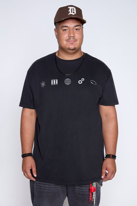 Graphic Crew Neck Tee