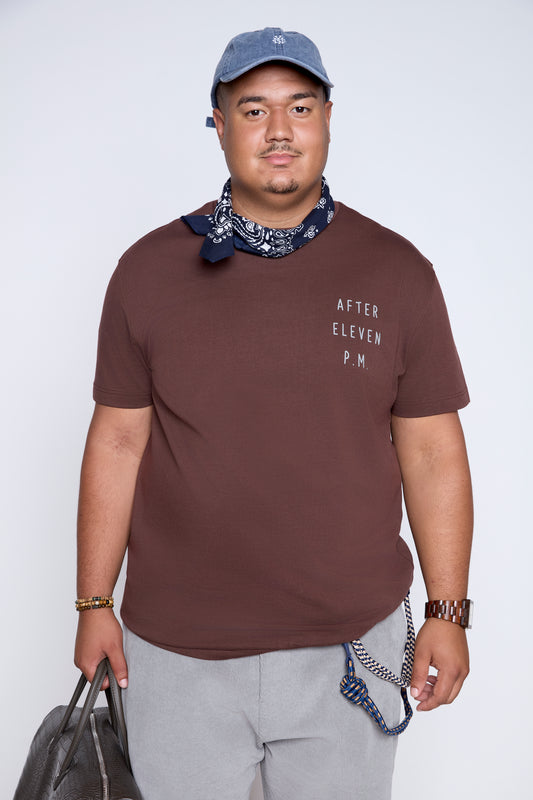 After Eleven Graphic Crew Neck Tee