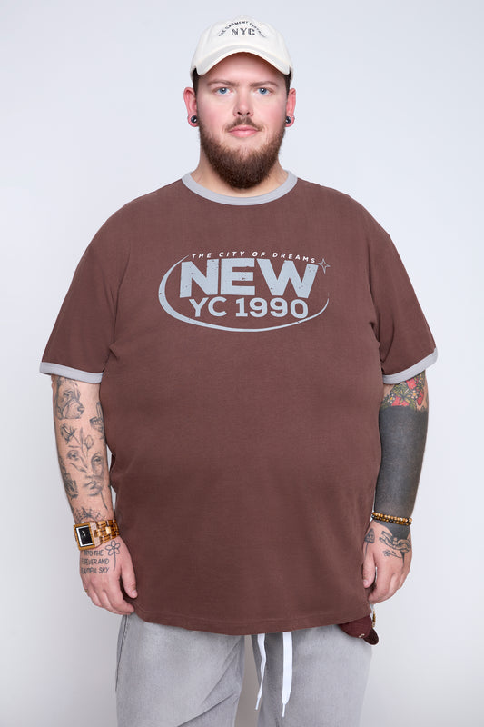 New YC 1990 Ringer Graphic Tee