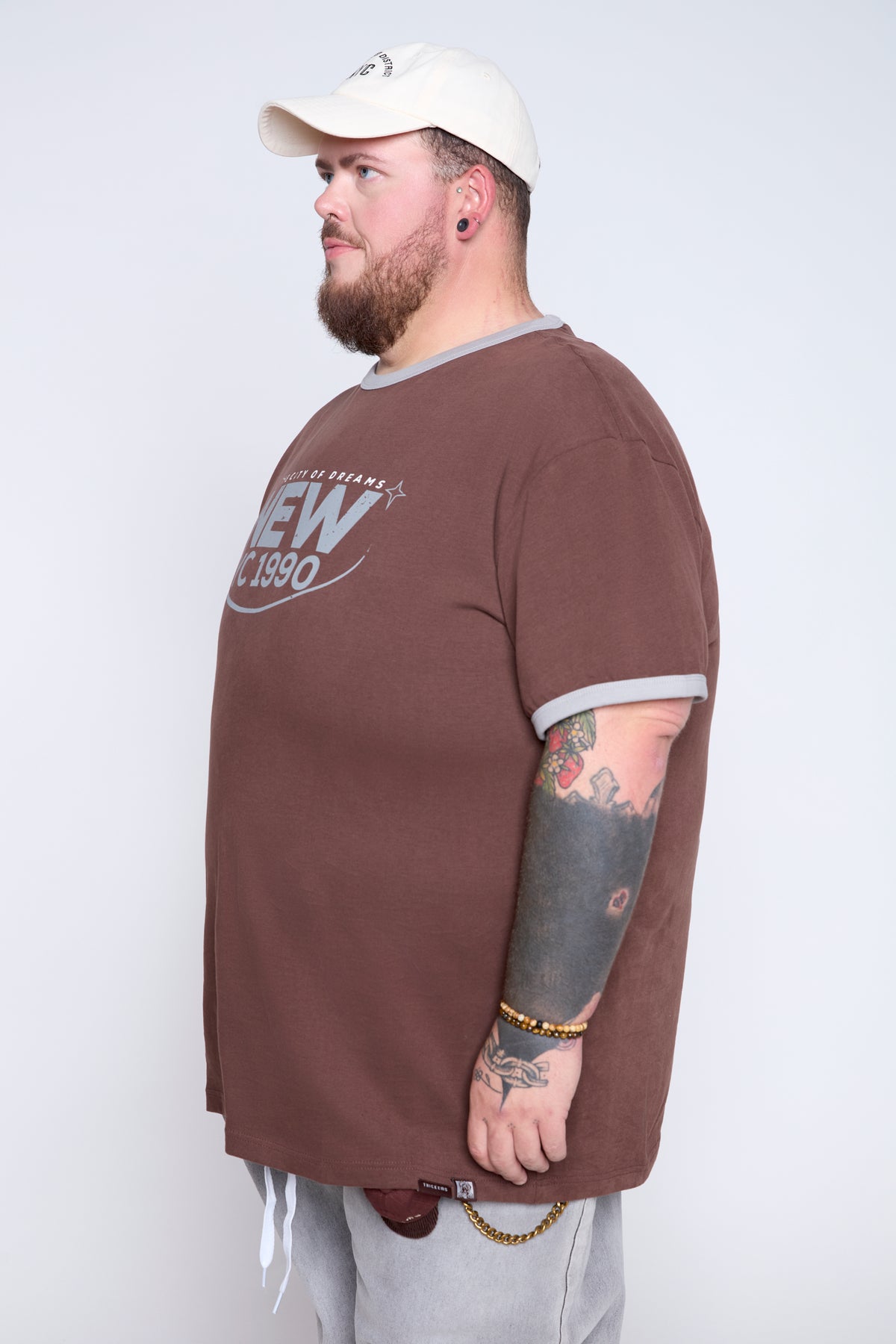 New YC 1990 Ringer Graphic Tee