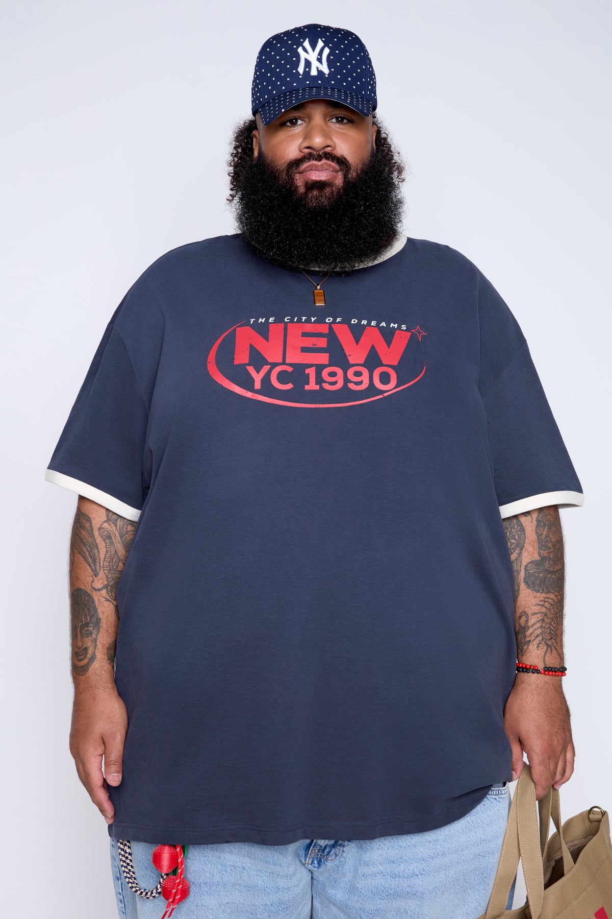New YC 1990 Ringer Graphic Tee