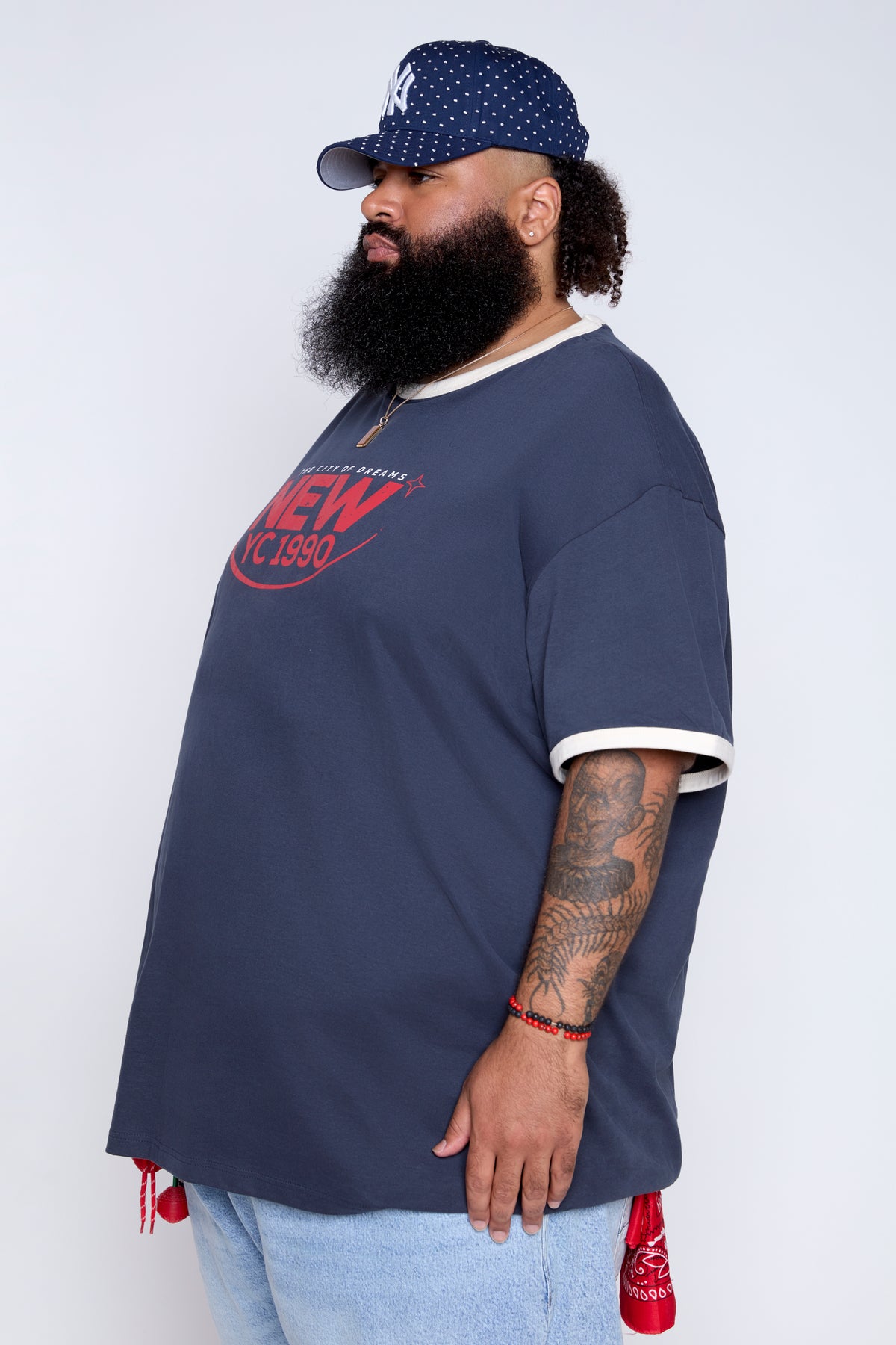 New YC 1990 Ringer Graphic Tee