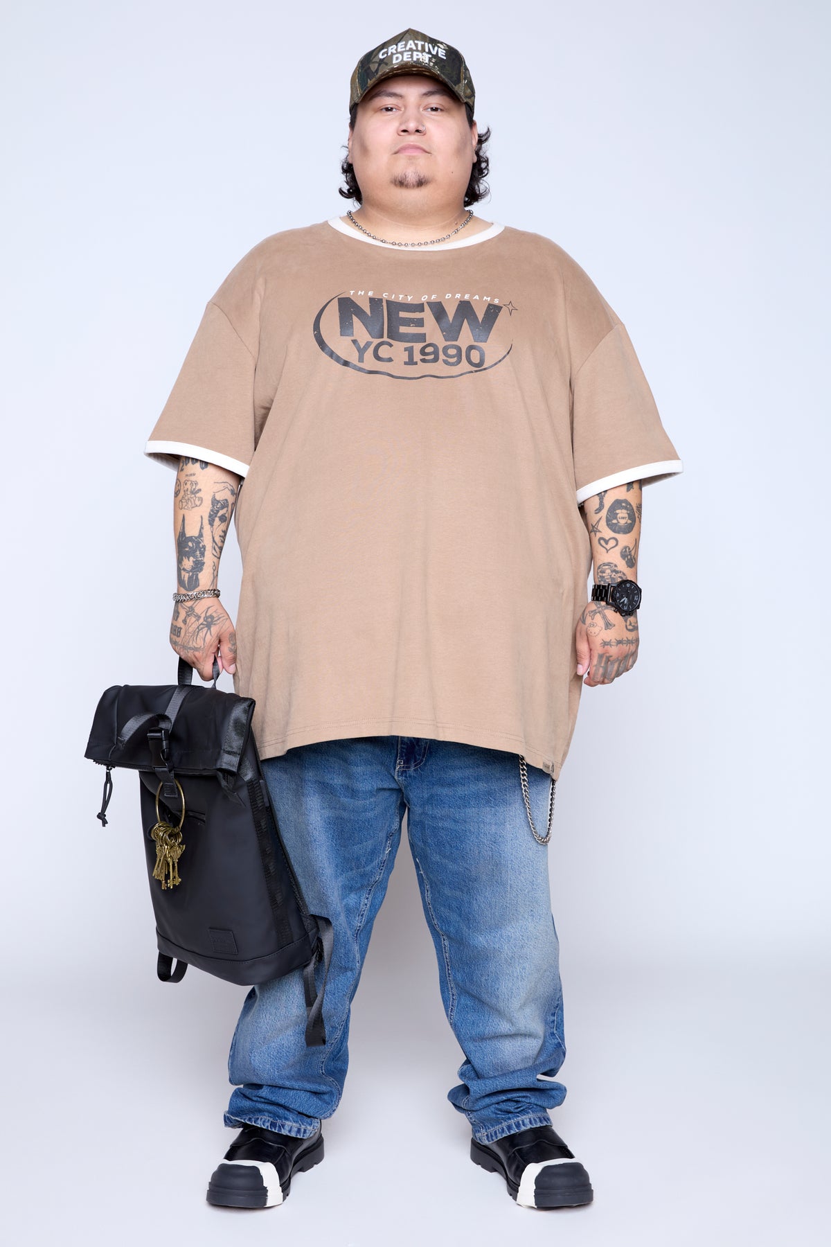 New YC 1990 Ringer Graphic Tee