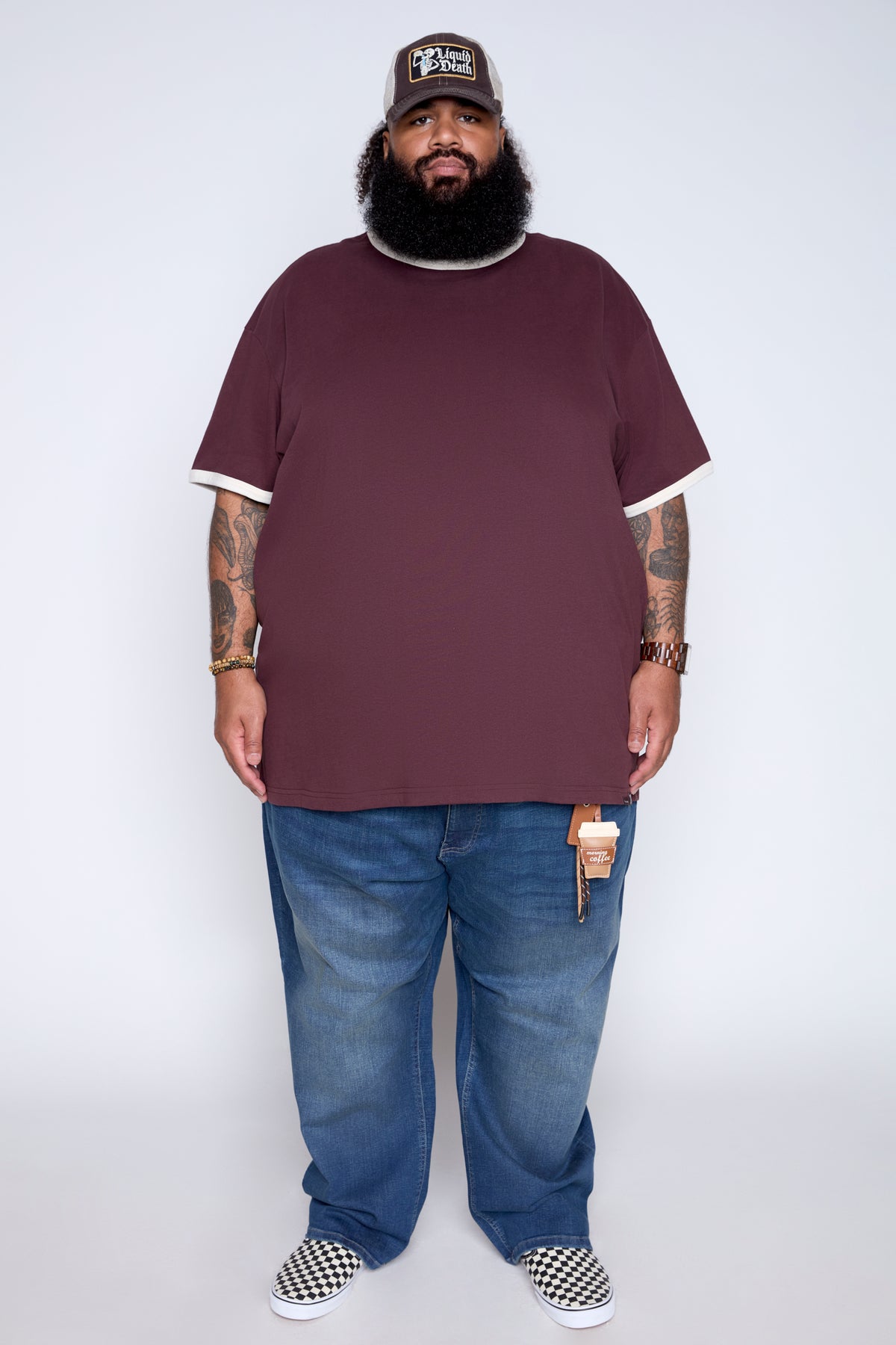 Contrast Ringer Crew Neck Tee