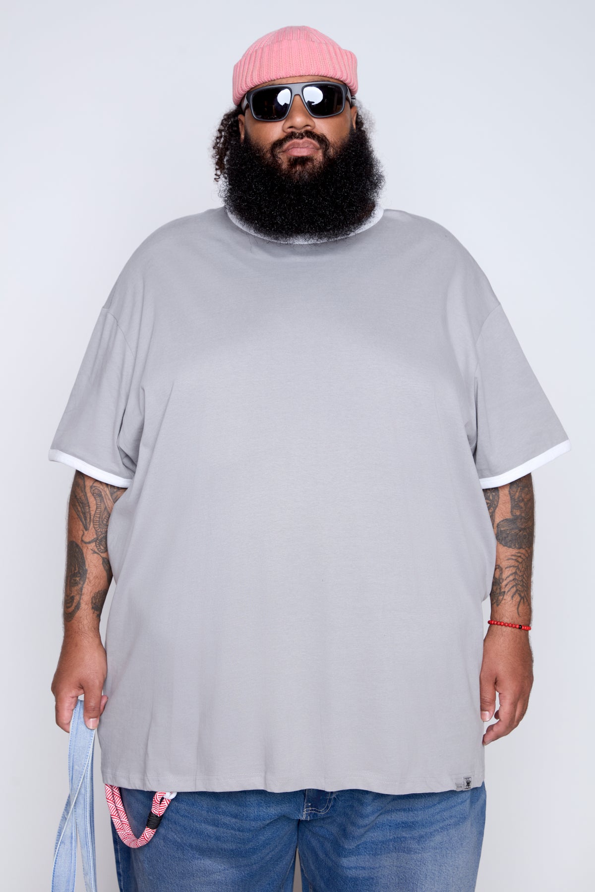 Contrast Ringer Crew Neck Tee