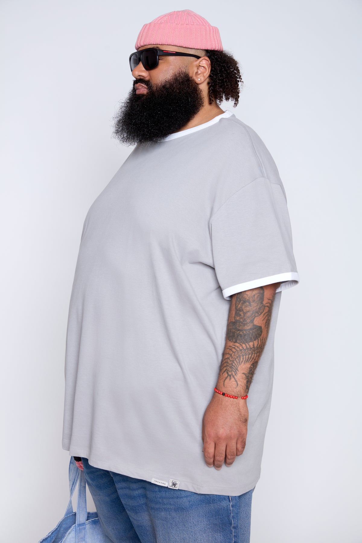 Contrast Ringer Crew Neck Tee