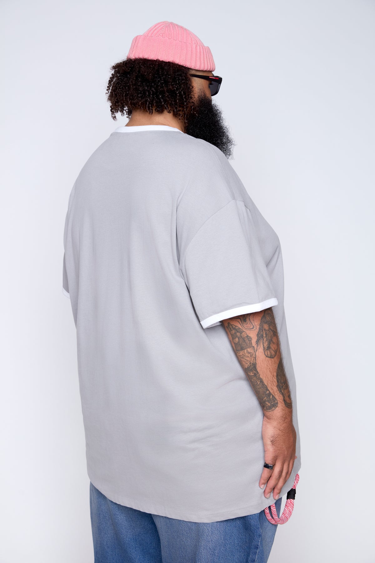 Contrast Ringer Crew Neck Tee